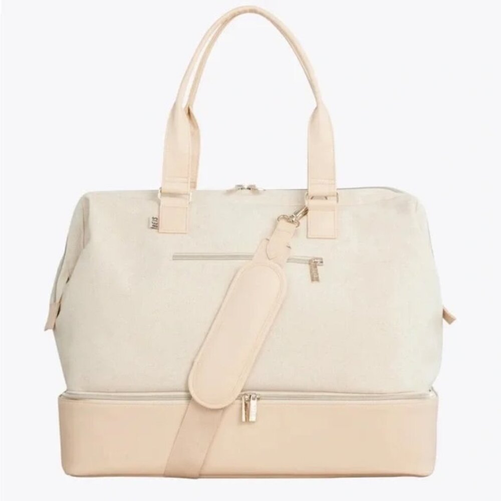 NWT BEIS Weekender Bag in Beige - Picture 3 of 12